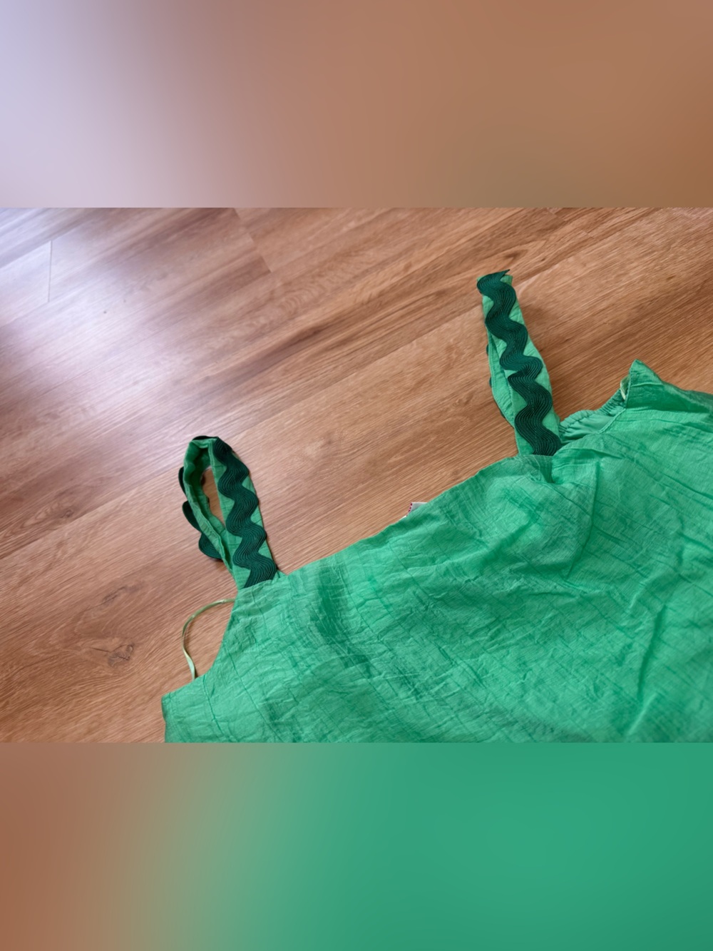 Meet me in Santorini Green Tiered Mini Dress - Picture 4 of 8